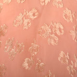OSFM 1920s Pink Silk Devoré  Marabou Feather Trim Bed Jacket