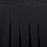 1990s Valentino Black Wool Sack Dress with a Pleated Back