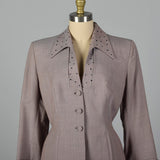 1950s Saks Fifth Avenue Edith Small Blazer with Polka Dot Details