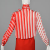 1980s Louis Feraud Red Three Piece Set