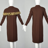 Small Early 1940s Knit Dress and Capelet Set