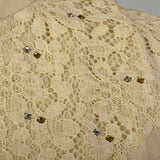 Small 1950s Linen-Look Dress and Jacket Set Wiggle Dress