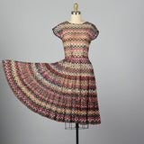 1950s Sheer Ribbon Dress