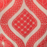 1970s Quilted Maxi Dress in Coral