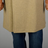 Small 1960s Men's Tan Double Breasted Coat