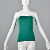 1970s Anne Klein Green Tube Top