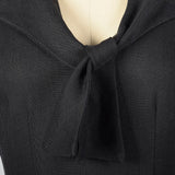1950s Black Pencil Dress with Pussybow