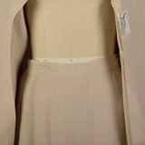 1950s Sacony Tan Summer Skirt Suit