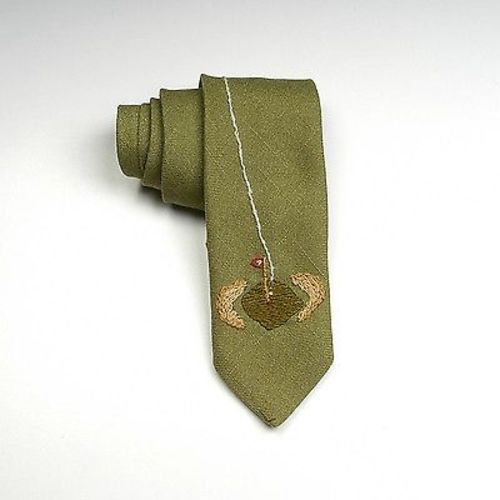 1960s Novelty Golf Necktie