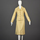 1970s North Beach Leather Skirt Suit with a Whipstitch Blazer
