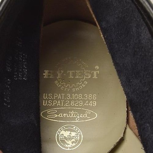 Men's Hy Test Black Leather Steel Toe Safety Ankle Boots