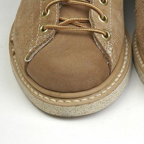 Deadstock 1960s Men's Tan Leather Monkey Boots Workwear
