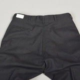 36x37 Mens 50s NOS VTG Deadstock Pants Black Wool Flat Front Unhemmed Tall Long