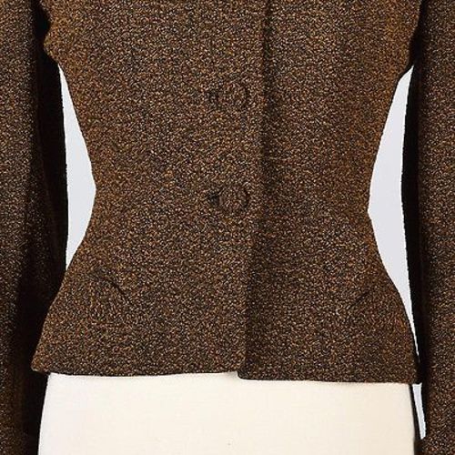 1950s Marshall Field's Fitted Brown Jacket