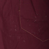 VTG 50s Maroon Jumper Dress Mid Century Overall Shoulder Straps Summer