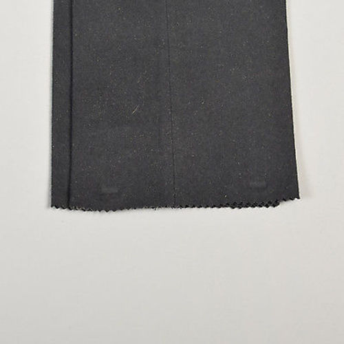 36x37 Mens 50s NOS VTG Deadstock Pants Black Wool Flat Front Unhemmed Tall Long