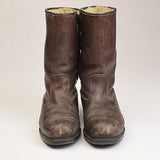 1950s Mens Wolverine Brown Leather Work Boots
