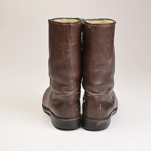 1950s Mens Wolverine Brown Leather Work Boots