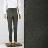 29x28 Deadstock 1960s Men's Green Sharkskin Pants with Leather Trim Pockets