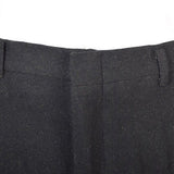 36x37 Mens 50s NOS VTG Deadstock Pants Black Wool Flat Front Unhemmed Tall Long