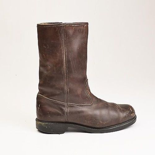 1950s Mens Wolverine Brown Leather Work Boots