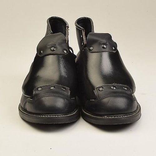 Men's Hy Test Black Leather Steel Toe Safety Ankle Boots