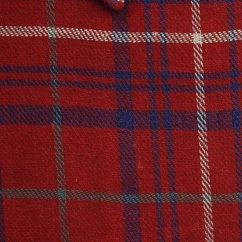 1940s Mens Deadstock Red and Blue Plaid Shirt