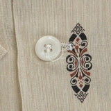 1950s Mens Deadstock Shirt with Loop Collar
