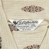 1950s Mens Deadstock Shirt with Loop Collar