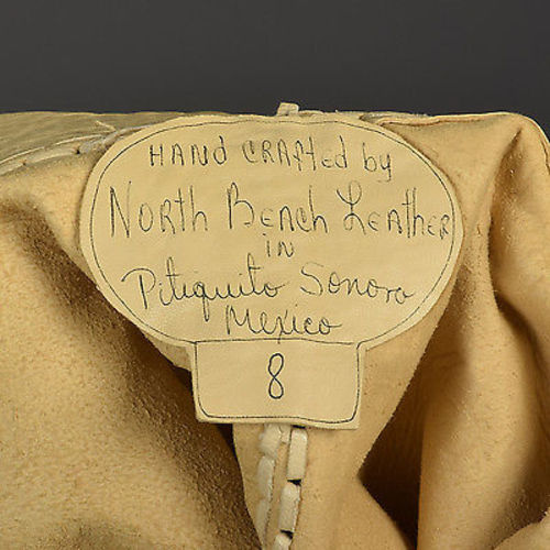 1970s North Beach Leather Skirt Suit with a Whipstitch Blazer