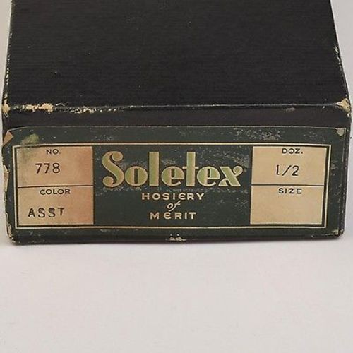 1940s Mens Deadstock Set of Six Pairs of Socks