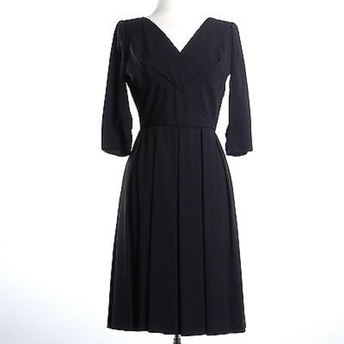 1950s Little Black Dress with Shelf Bust