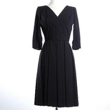 1950s Little Black Dress with Shelf Bust