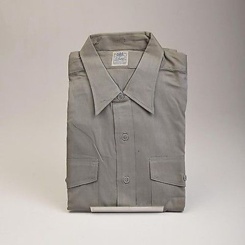 1950s Mens Deadstock Cotton Poplin Work Shirt