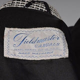 1950s Men's Black & White Two Tone Casual Leisure Jacket