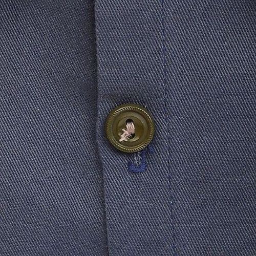 1940s Men's Blue Rock Navy Blue Sanforized Work Wear Shirt