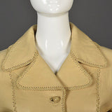 1970s North Beach Leather Skirt Suit with a Whipstitch Blazer