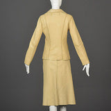 1970s North Beach Leather Skirt Suit with a Whipstitch Blazer