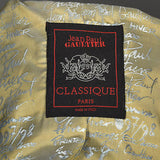 1990s Jean Paul Gaultier Classique Black Mini Skirt Suit with a Tuxedo Style Jacket