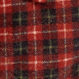 1950s Mens Deadstock Red Plaid Flannel Shirt