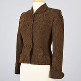 1950s Marshall Field's Fitted Brown Jacket