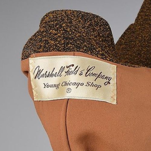 1950s Marshall Field's Fitted Brown Jacket
