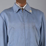 Deadstock 1950s Baby Blue Gabardine Ricky Jacket