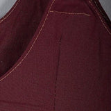VTG 50s Maroon Jumper Dress Mid Century Overall Shoulder Straps Summer