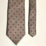 1960s Tan Khaki Silk Classic Business Necktie