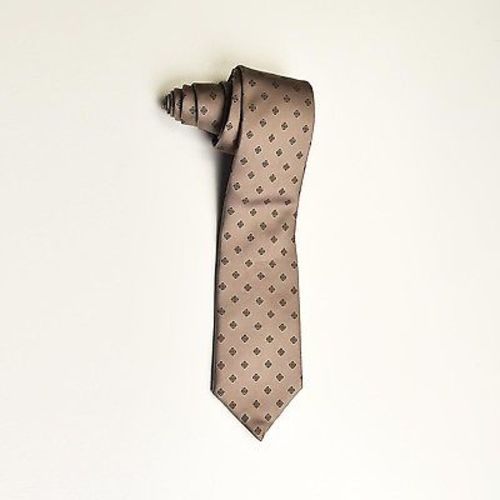 1960s Tan Khaki Silk Classic Business Necktie