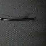 29x28 Deadstock 1960s Men's Green Sharkskin Pants with Leather Trim Pockets