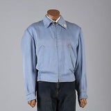 Deadstock 1950s Baby Blue Gabardine Ricky Jacket