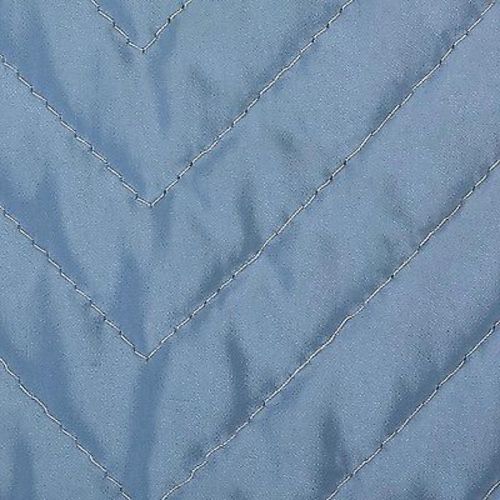 1950s Baby Blue Quilted Full Circle Skirt