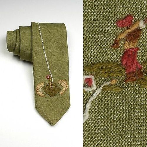 1960s Novelty Golf Necktie